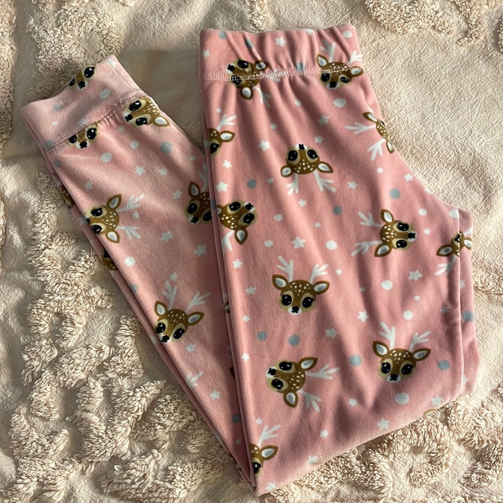 Adorable Fawn Velour PJ Bottoms